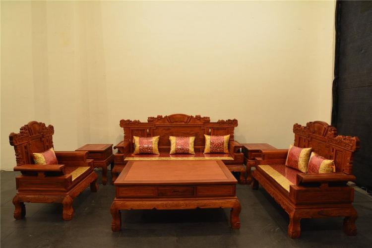 红木家具品牌 红木家具价格 缅甸花梨福临门沙发产品图片,红木家具